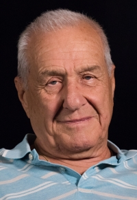 Oldrich Slavík při natáčení