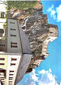 beckovský hostinec, pod hradom, kde vypočúvali odvlečených chlapov zo Selca a z okolia