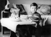 Vladimír Šiler v den svých čtvrtých narozenin / 1954