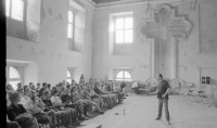 Lecture by Josef Daňek; Plasy Monastery, 1998