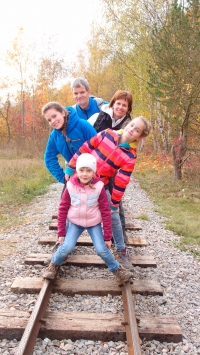Rodina Lachmanova na výletě na Berounsku, 2016