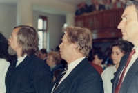 Václav Havel in Chotiněves in 1990
