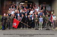 With her friends from war veteran organisations; Velké Karlovice, 2019 