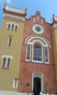 Opravená synagoga (2019) v Nové Cerekvi na Vysočině, odkud pocházela rodina Petra Broda z tatínkovy strany 