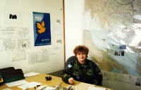 In the airpot tower in Zagreb, circa 1995