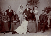 Svatba prarodičů, Anna Kocfeldová a Fr. Pastrnek, 1902