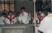 Jan´s first mass served in Rome in 1991 
