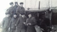 Vězni v pracovním táboře v Magadanu, 1956
