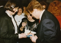 S Jitkou Vodňanskou a Václavem Havlem, Světový kongres rodinné terapie, 1991