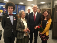 S vnoučaty a profesorem Drahošem