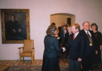 Hana Junová vítá Václava Havla, Světový kongres rodinné terapie, 1991