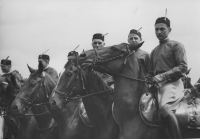 Vystoupení sokolské jízdy na sletu, 5. 7. 1938, foto ČTK