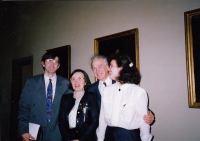 Ministr zdravotnictví Martin Bojar, Hana Junová, Jaromír Juna, Markéta Junová, Světový kongres rodinné terapie, 1991