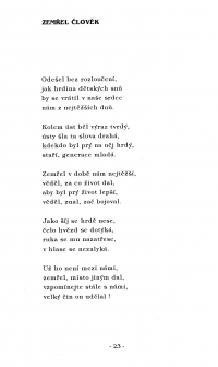 A poem from the estate of Jan Zajic, anthology Opava