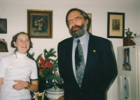 Dcera Jana Patočková s Jiřím Gruntorádem, kolem roku 2005