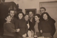 Vasil Timkovic with his family, his mother, his brother and sisters in Zakarpattian Ukraine