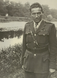 Vasil Timkovic in a war uniform at the end of the war