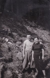 Viktor Fisch with his sister Hilda