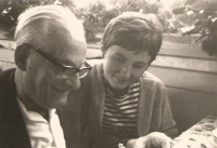 Bad Ragaz, Švýcarsko 1967. Jiřina Nováková s Maxem Brodem