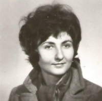Jiřina Nováková, portrét, asi 1965