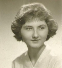 Jiřina Nováková, portrétní foto, Praha asi 1961