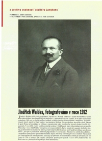 Jindřich Waldes, fotografie z Langhans ateliéru, Praha 1912