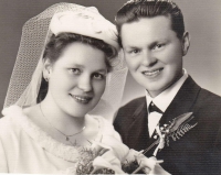 Wedding picture - Jaroslava and Miloš Blešovi, 1964