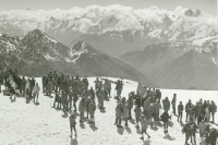 Group ascent on Mount Elbrus for the anniversary of 60 years since the October Revolution, 1977