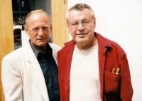 Jan Líman s Milošem Formanem v roce 1997 v Poděbradech 