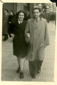 Vladimír and Kitty in 1947 in Prague