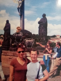 V Praze s dcerou, rok 2010