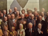 Veterans of the Mlynov district, witness in the middle