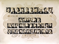 State Housing School in Chrudim, Jarmila Bartošíková second from the left in the second row from below, in 1948/1949