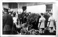 Funeral of the father František Dvořák in August 1937