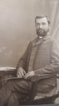 Rudolf Chalupa, otec Zdislava Chalupy, cca 1905