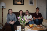 Tým nahrávající vyprávění pamětnice