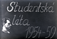 Keepsake from her studies at the school of education in Ostrava