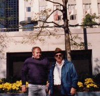 Josef Vávra with his father Josef Hasil while visiting the USA (1993)