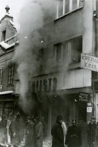 Požár obchodu U Šulistů, leden 1939