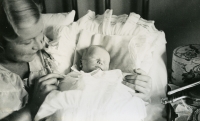 Newborn Ivan M. Havel, October 1938