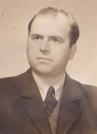 Husband Boris Hajný (1922–1996), a Volhynian Czech, in a picture from 1951