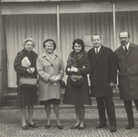 The Štancl´s, 1971, the aunt Janková on the left from Eva