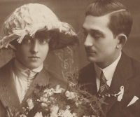 Svatba Jindřišky Zychové a Františka Okenfuse, 1922