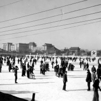 Zimní jezero Pejchaj / Čína / polovina 50. let