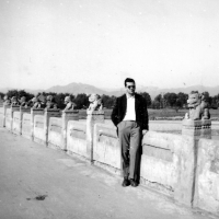 Ivo Dostál at the Marco Polo Bridge / China / mid 1950s 