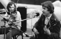 During a concert with the violinist Jan Hrubý, early 1980