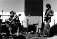 During a concert with Emil Pospíšil, early 1980
