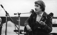 During a concert at the folk festival in Pezinok, late 1970s
