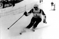 Olga Charvátová at a competition in 1985/86