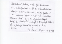 Františkův podpis Charty 77, 1981